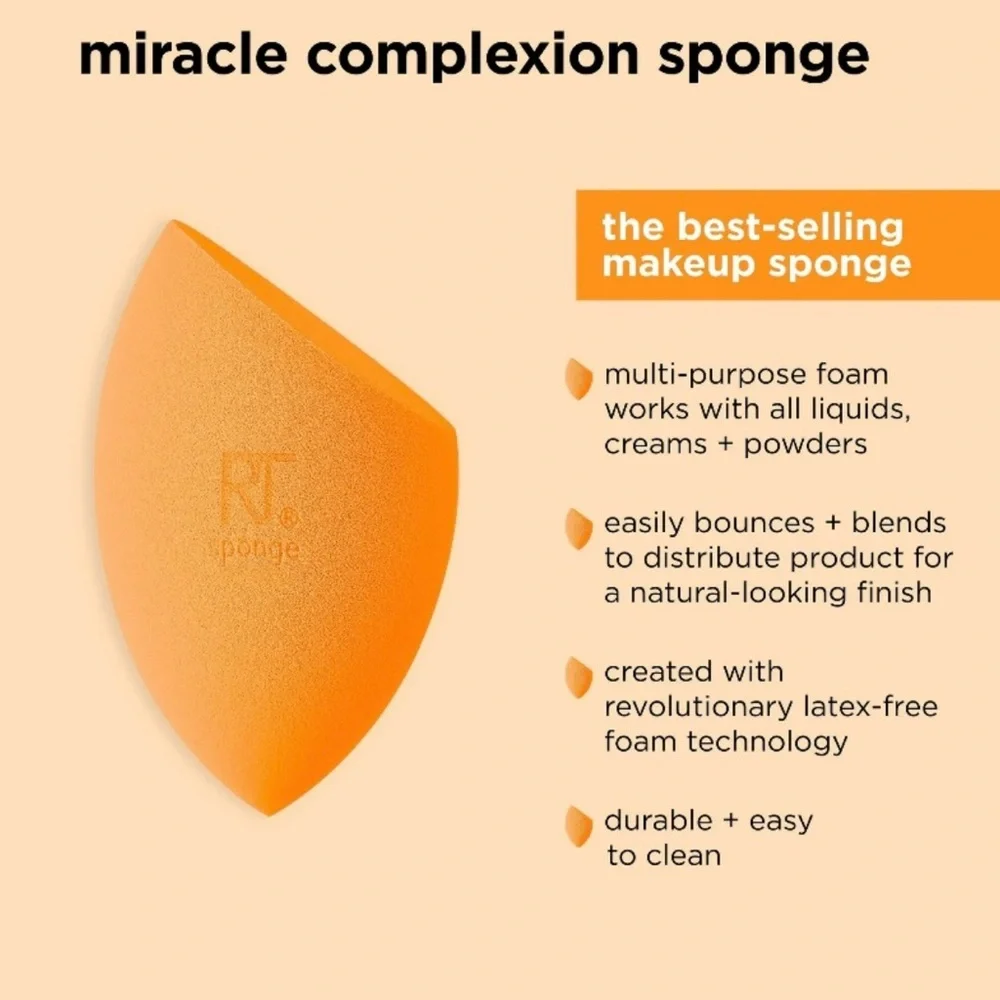 💞 New Real Techniques Iconic Blend & Set Miracle Makeup Sponge Duo